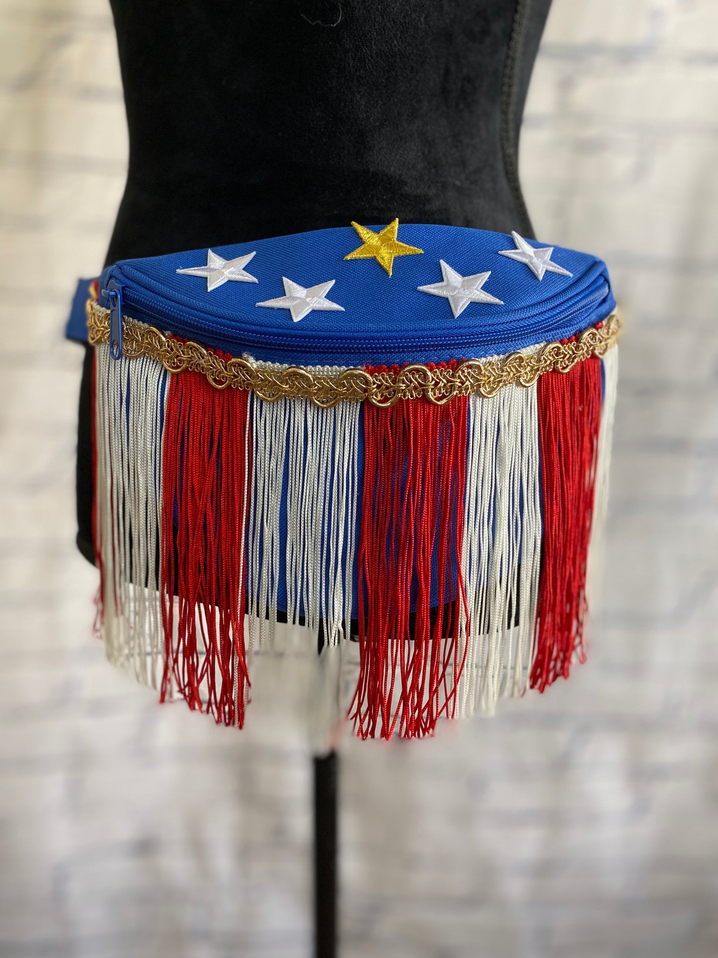 Red White and Blue Patriotic Stars and Stripes Hip Pack