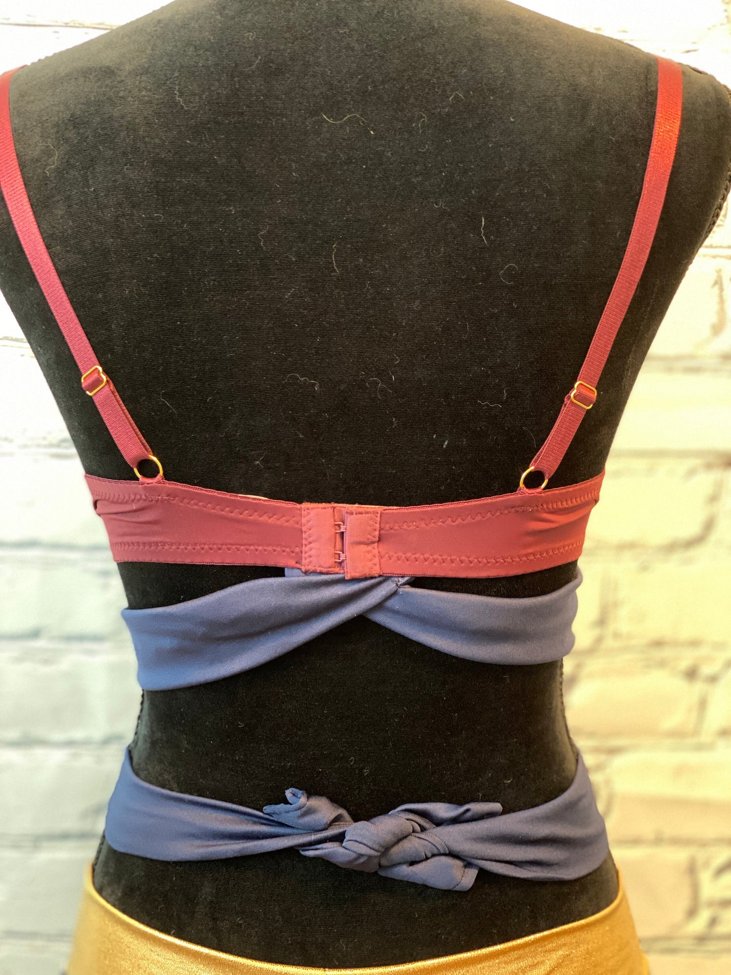 DC's Wonder Woman Movie Inspired Rave Bra - Perfect for a Rave Outfit, edm Bra, Exotic Dance Bra, edm Outfit, Rave Wear, EDC Bra, EDC Outfit