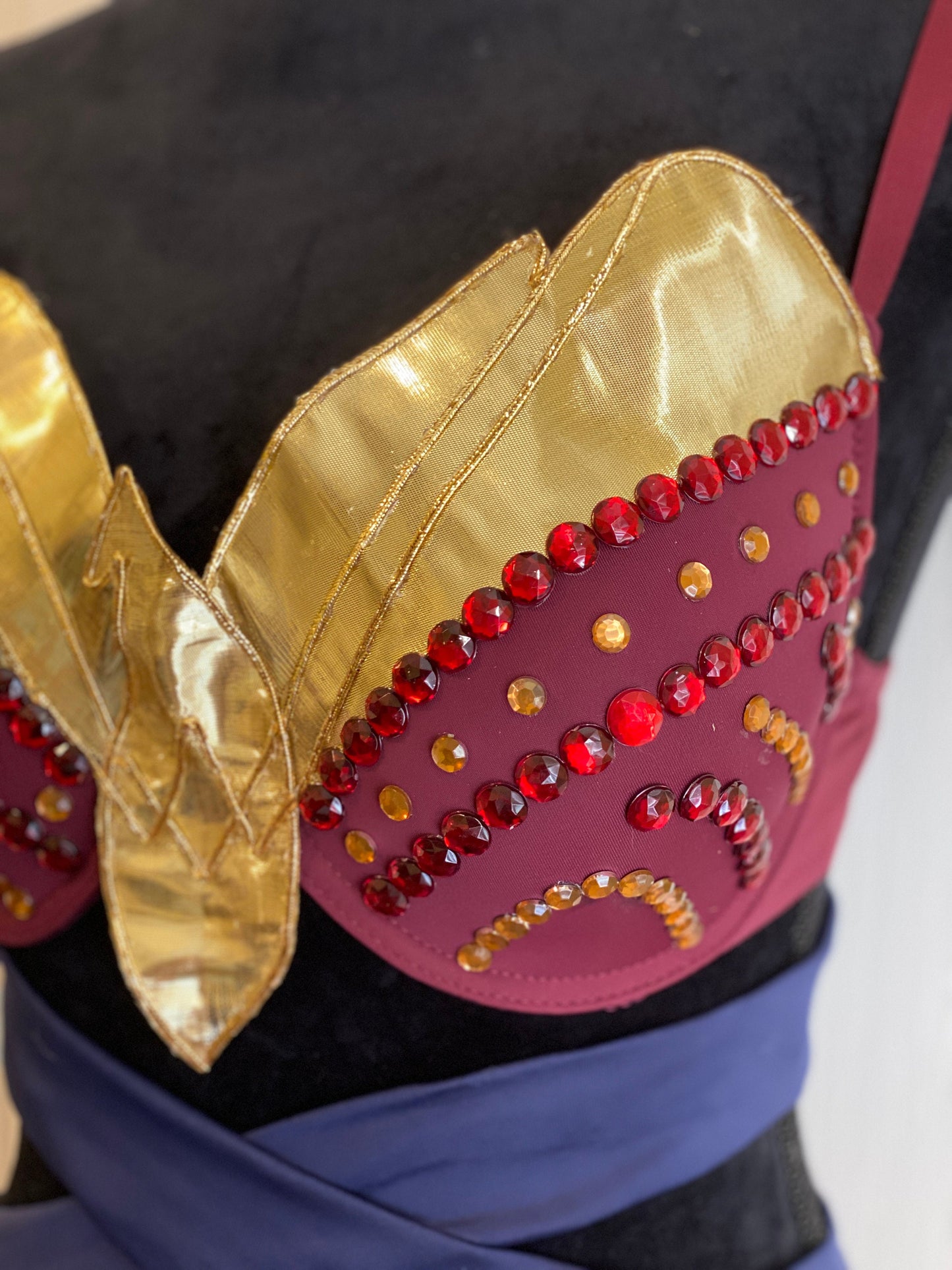 DC's Wonder Woman Movie Inspired Rave Bra - Perfect for a Rave Outfit, edm Bra, Exotic Dance Bra, edm Outfit, Rave Wear, EDC Bra, EDC Outfit
