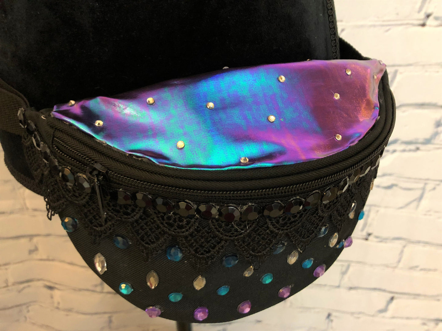 Holographic Galaxy Fanny Pack - Rave Fanny Pack, Festival Fanny Pack, Rave Bag, EDC Bag, EDC Accessory, Day Fanny Pack