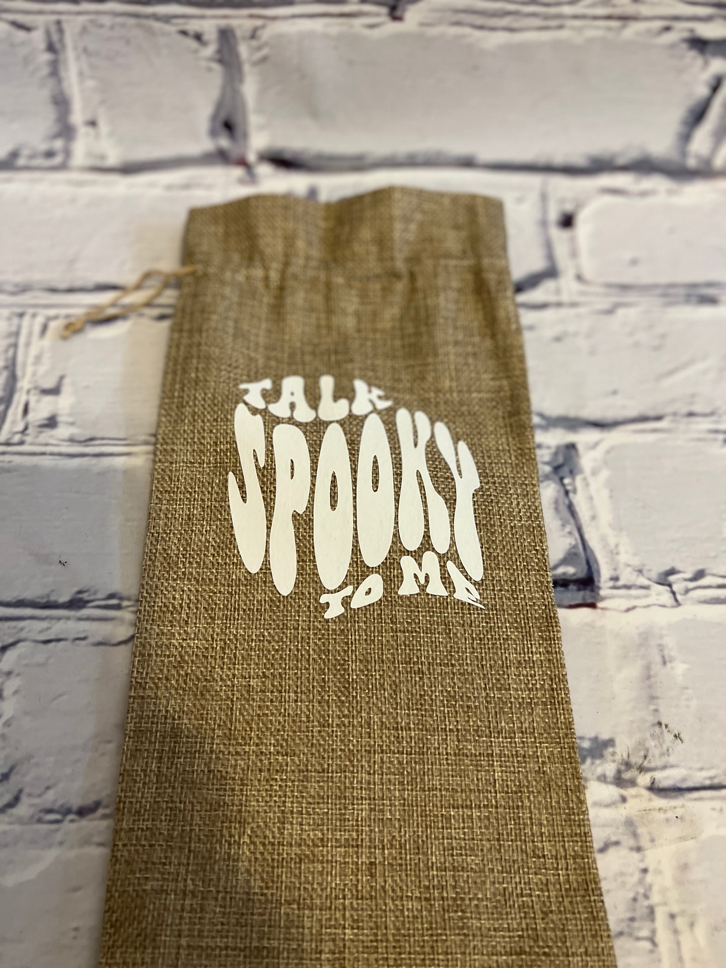 Talk Spooky to Me Reusable Wine Gift Bag