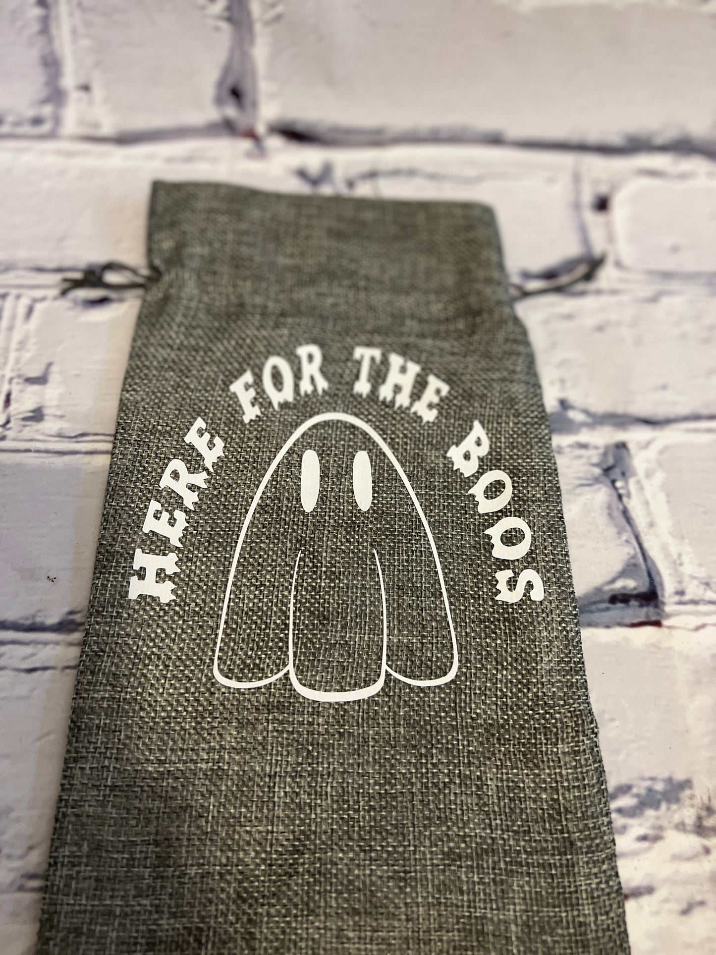 Here for the Boos Reusable Wine Gift Bag