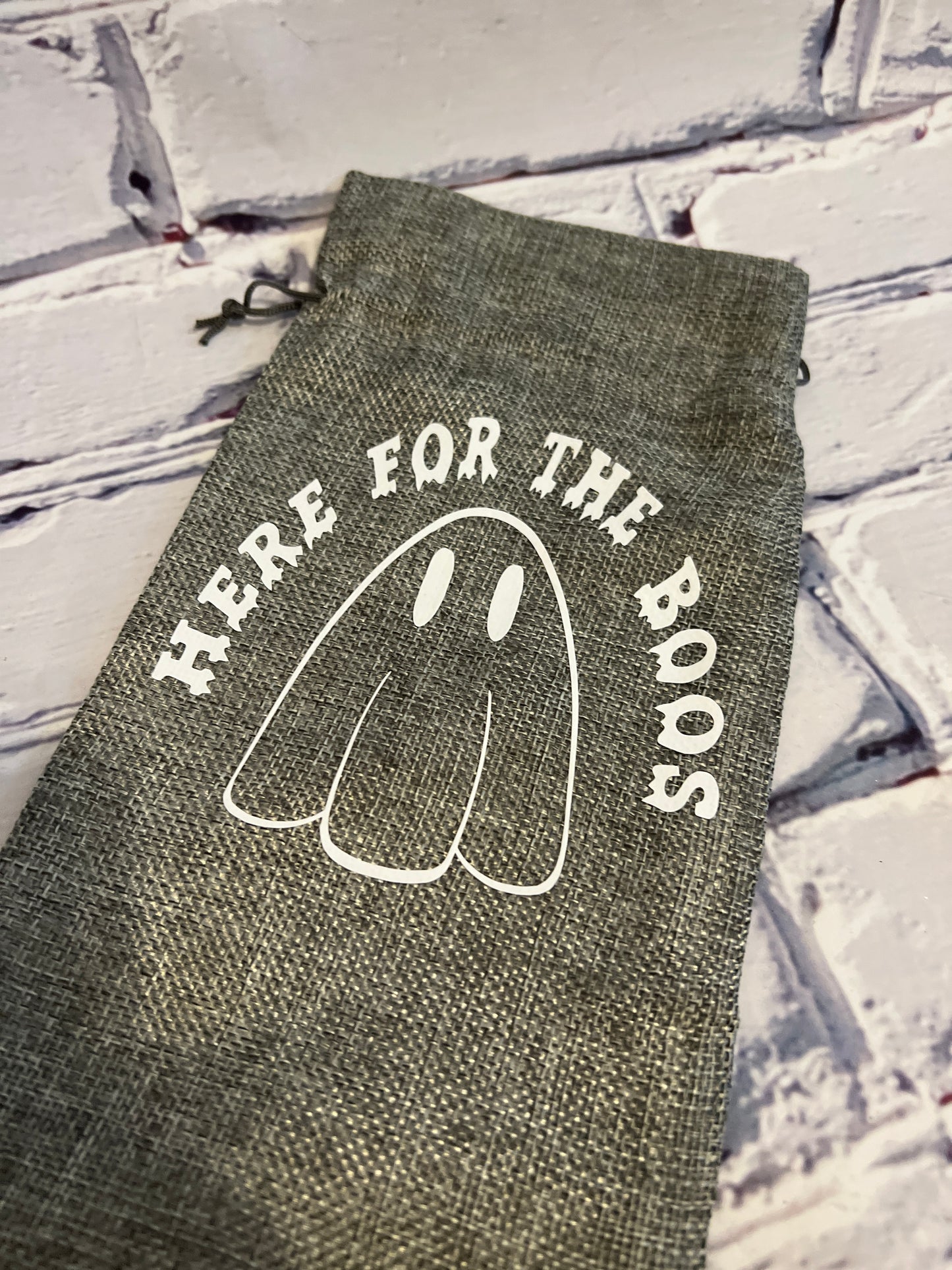 Here for the Boos Reusable Wine Gift Bag