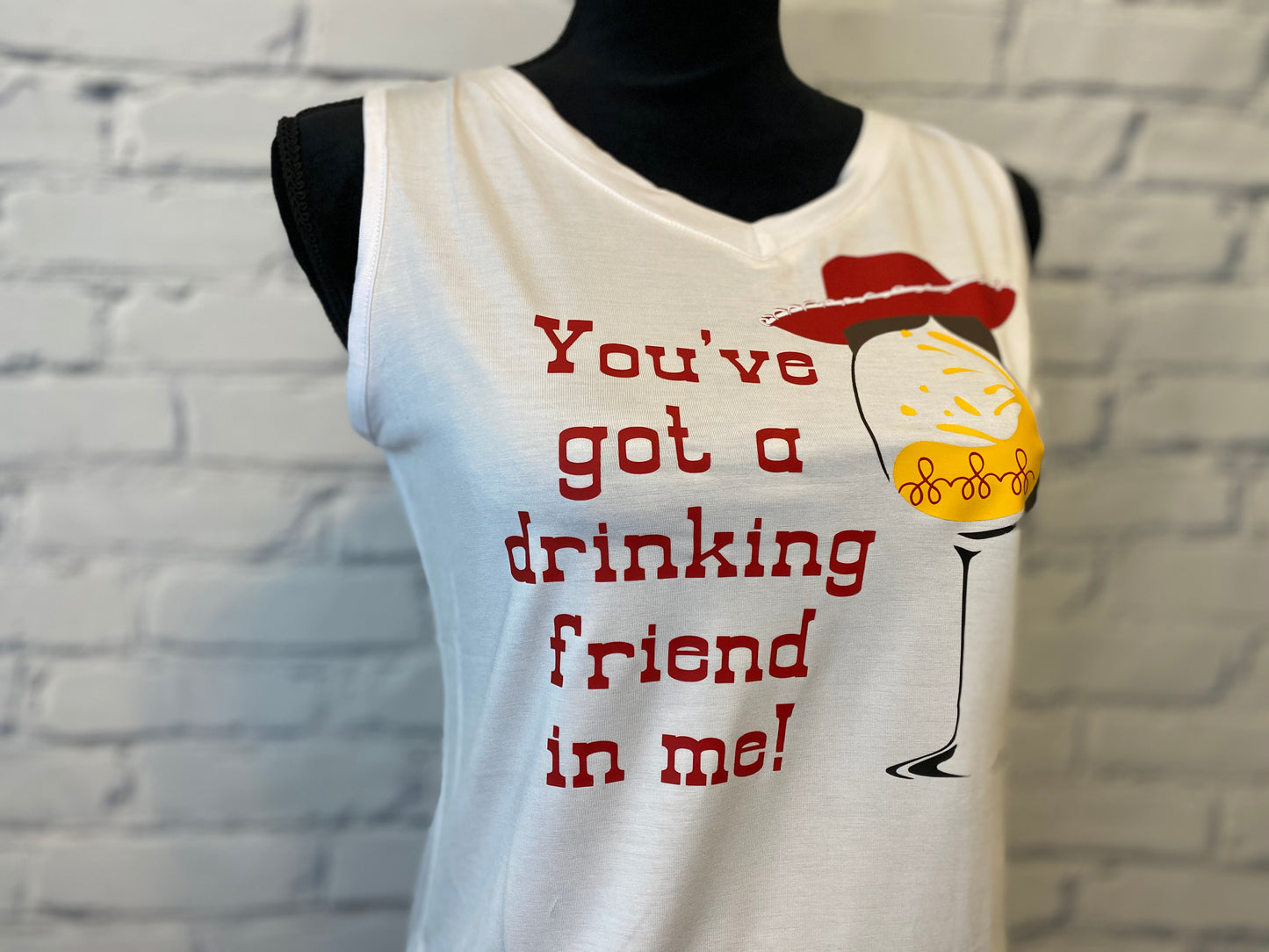 Toy Story Jessie Wine Glass Drinking Shirt