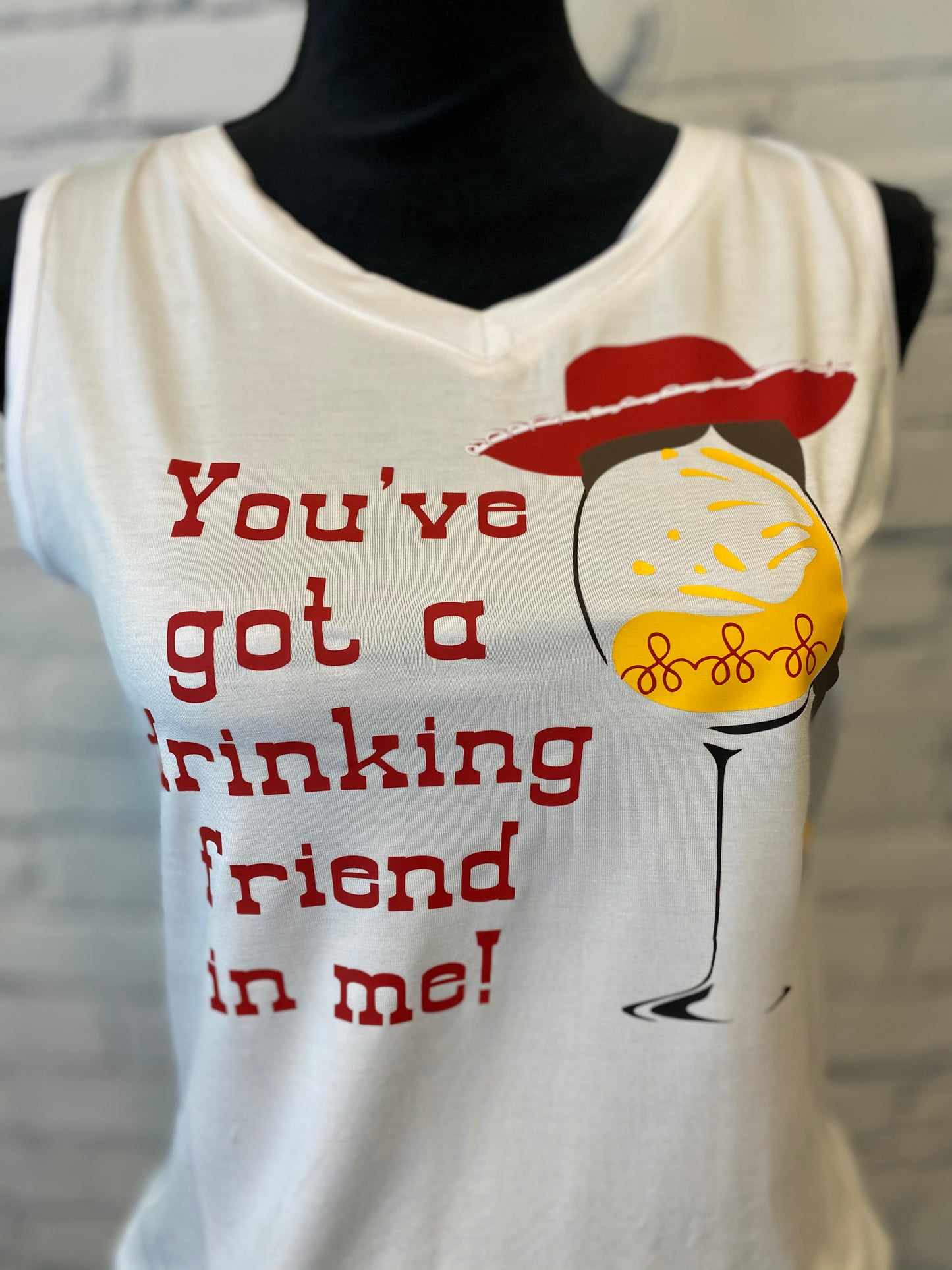 Toy Story Jessie Wine Glass Drinking Shirt