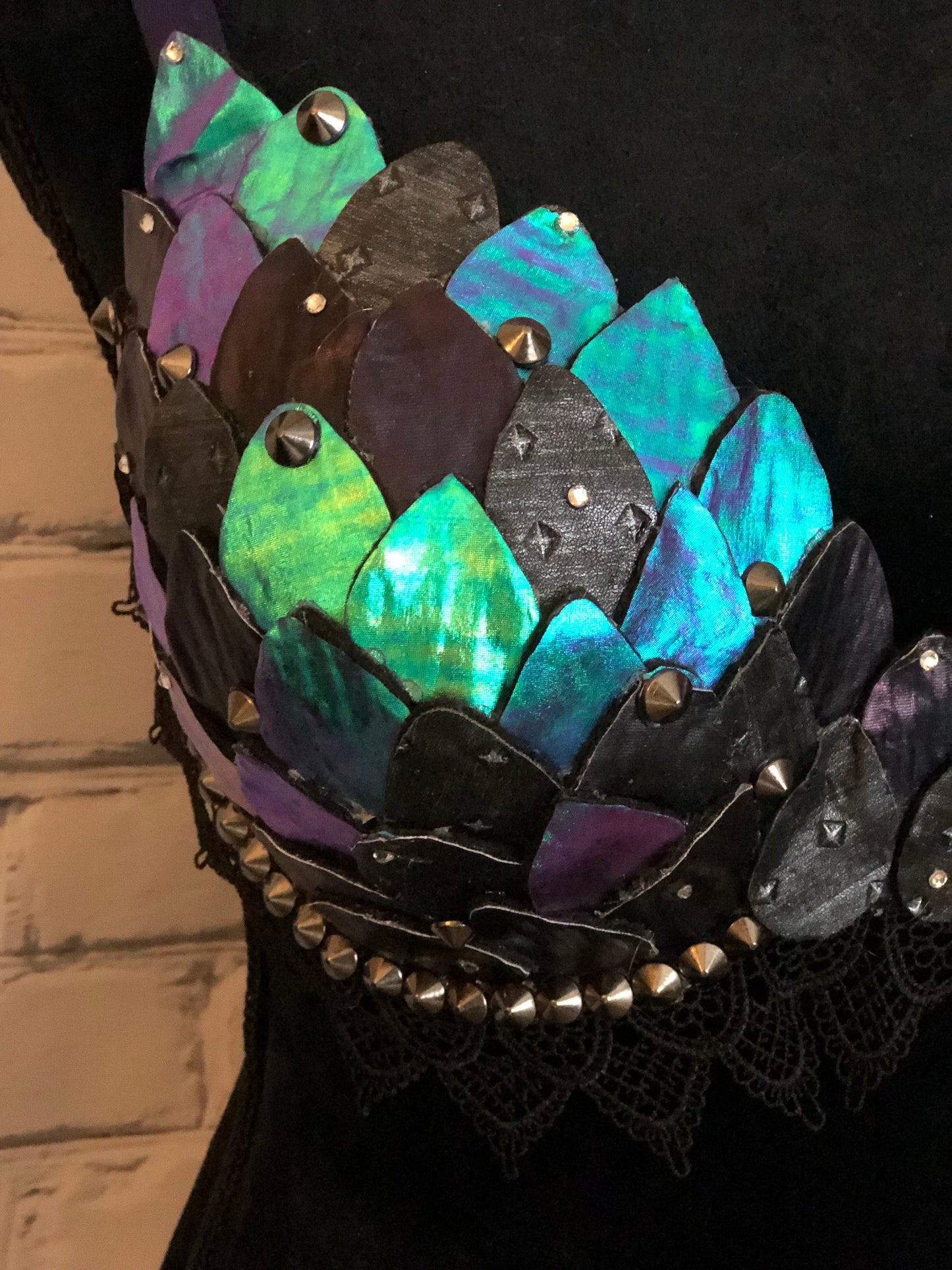 Dragon Scale Cosplay Rave Bra