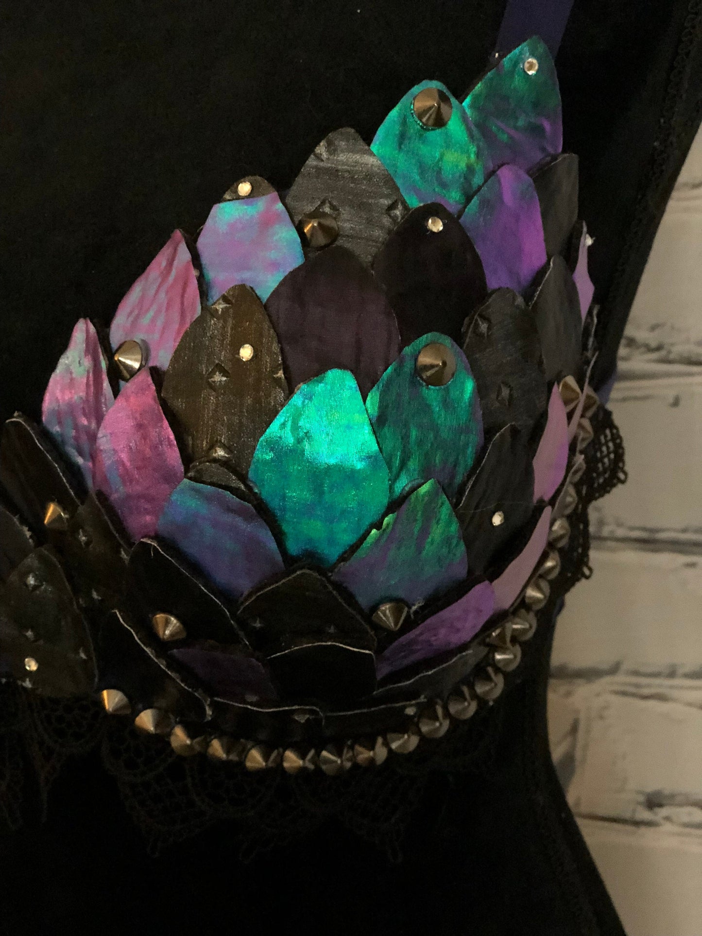 Dragon Scale Cosplay Rave Bra