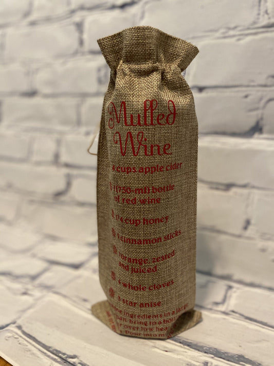 Mulled Wine Recipe Gift Bag