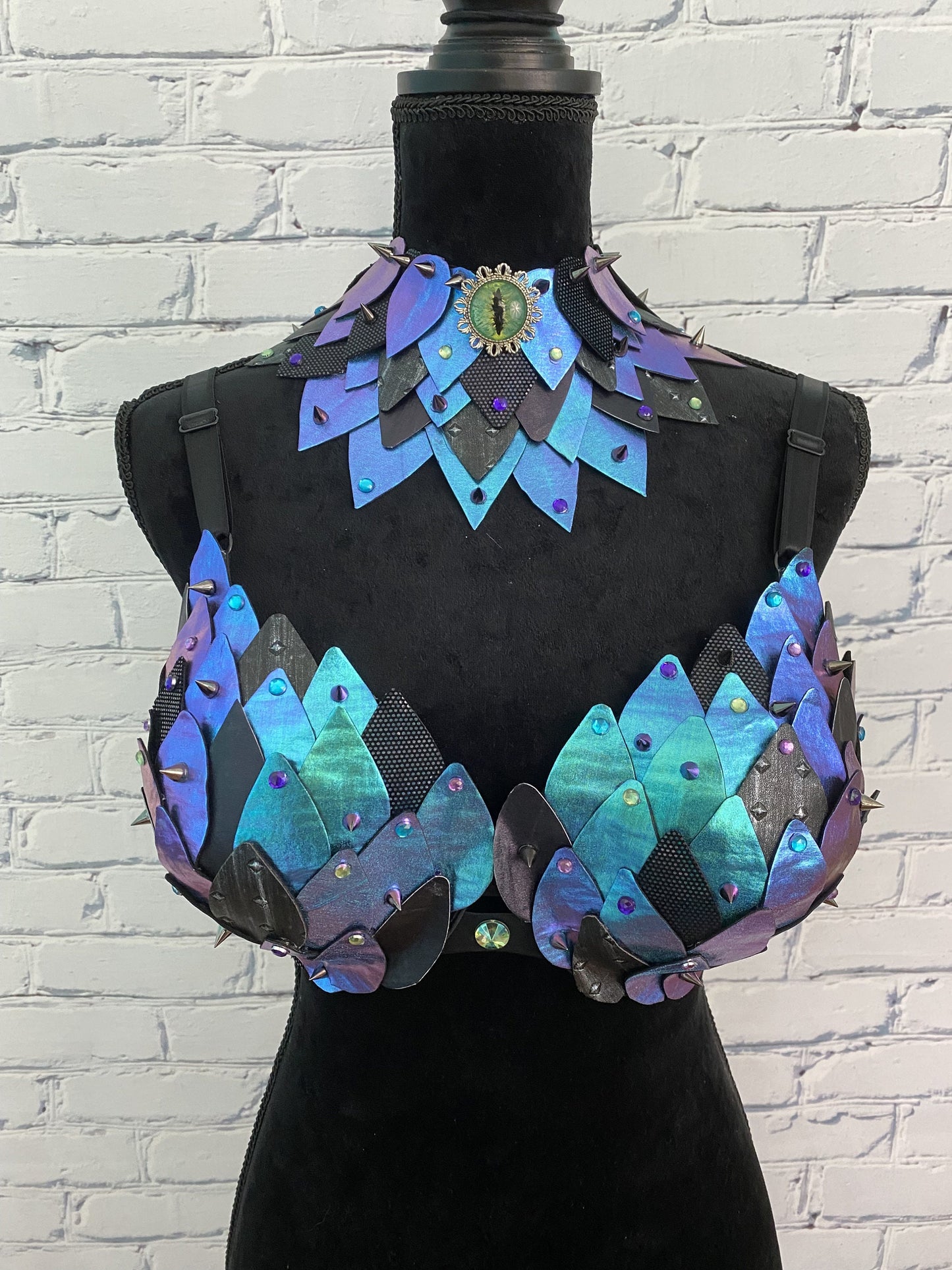 Dragon Scale Cosplay Rave Bra