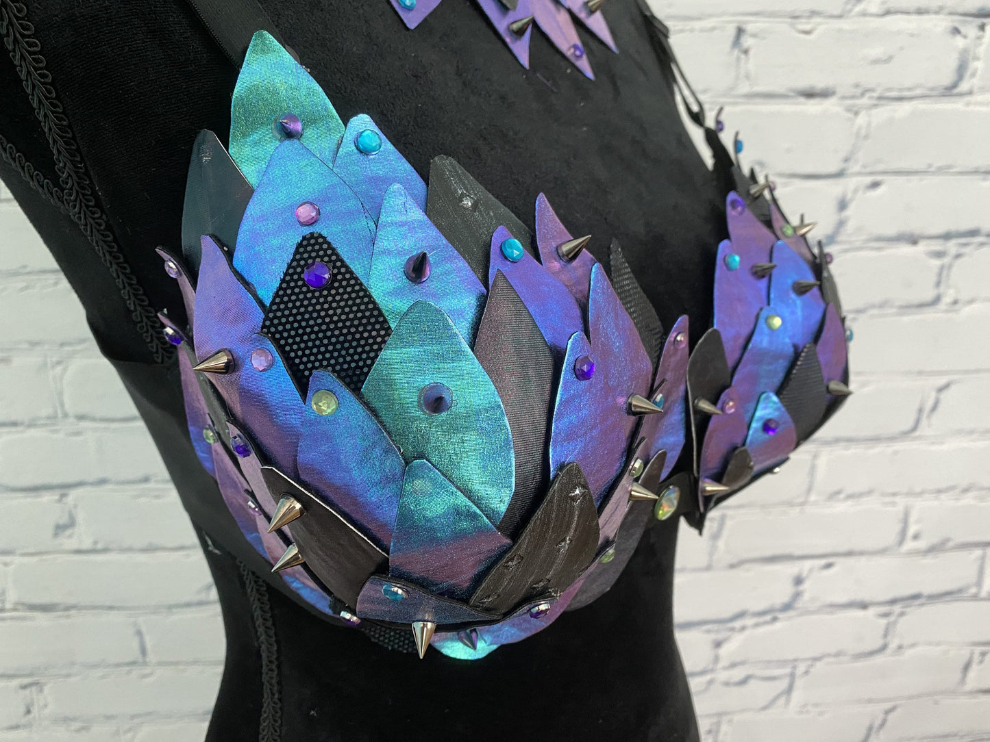 Dragon Scale Cosplay Rave Bra