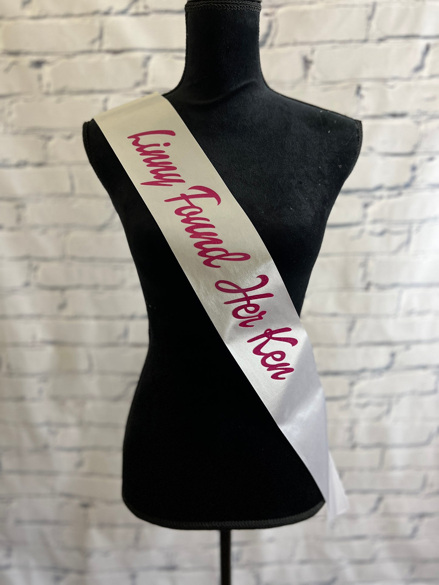 Barbie Inspired Bride Bachelorette Sash