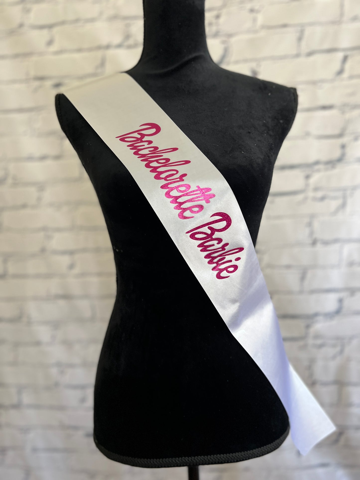 Barbie Inspired Bride Bachelorette Sash